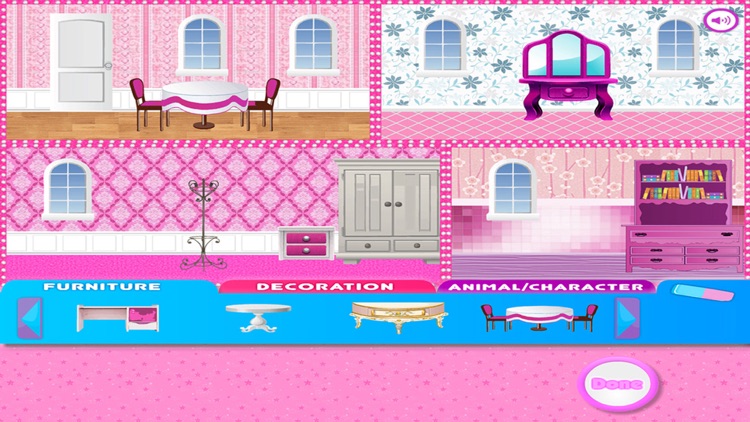 Doll house - Princess dress up girls games