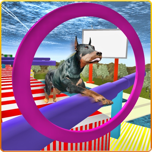 Real Dog Stunt & Jump Derby 3D