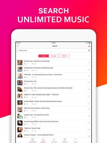Mixgy - Music player for SoundCloud screenshot 2