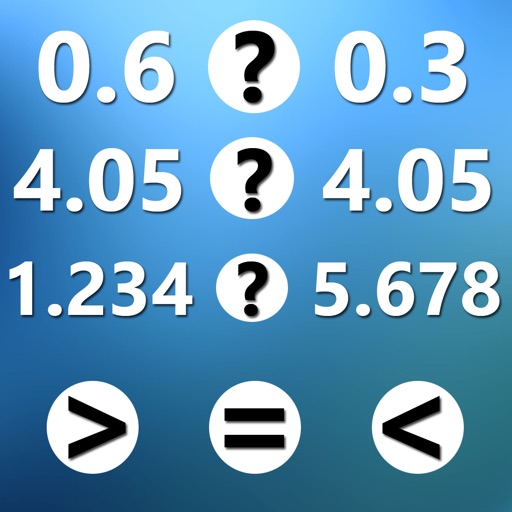 Compare decimal numbers iOS App