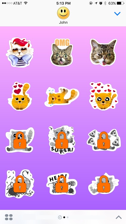 Ninja Сat Want to Play Stickers