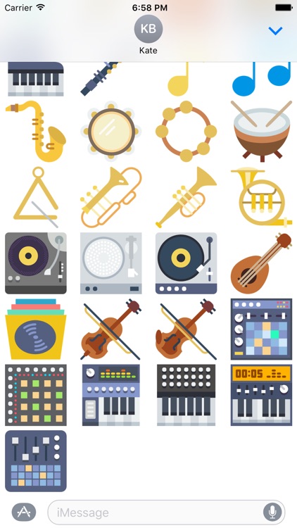 Music Stickers -Emoticons for Texting in Messenger screenshot-4