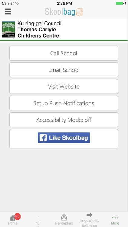 Thomas Carlyle Children's Centre - Skoolbag