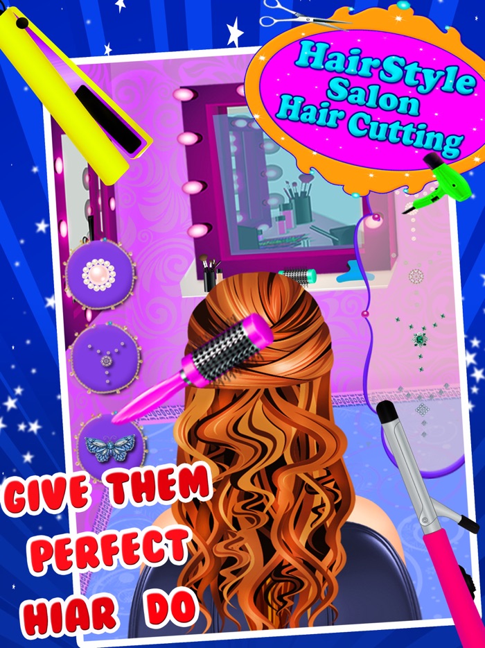 Hair Style Salon Hair Cutting - Girls Games