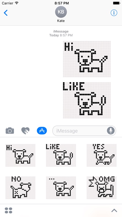Animated Pixel Dog Stickers for iMessage