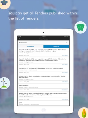 Notice and Tenders for Ministry of India screenshot 3