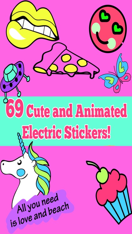 Cute Electric Animated Stickers