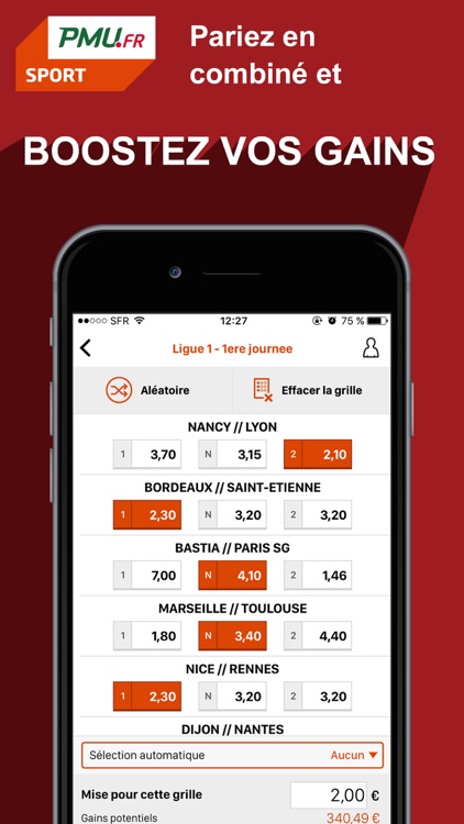 PMU Sport - Paris sportifs et cotes en direct