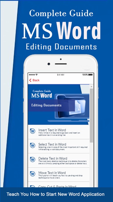 How to cancel & delete Learn Features of MS Word Document from iphone & ipad 2