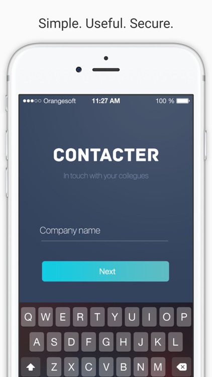 Contacter — your company private contact book