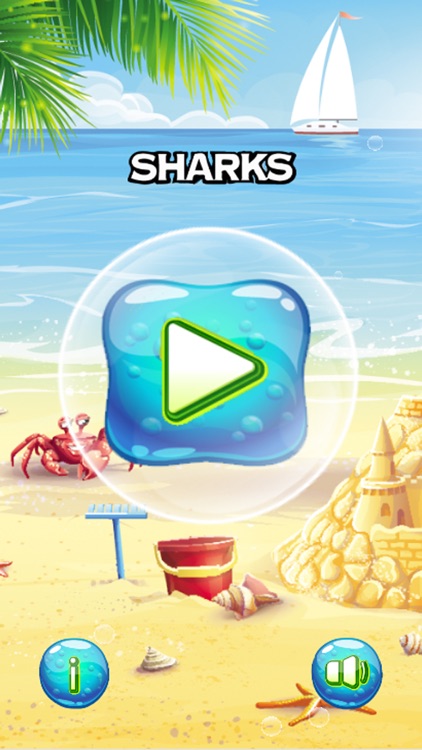 Sharks and friends Match 3 puzzle game