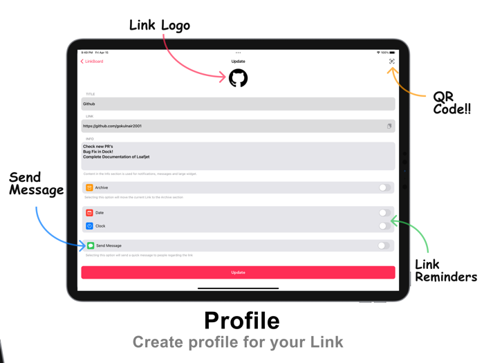 LinkBoard Link Organiser