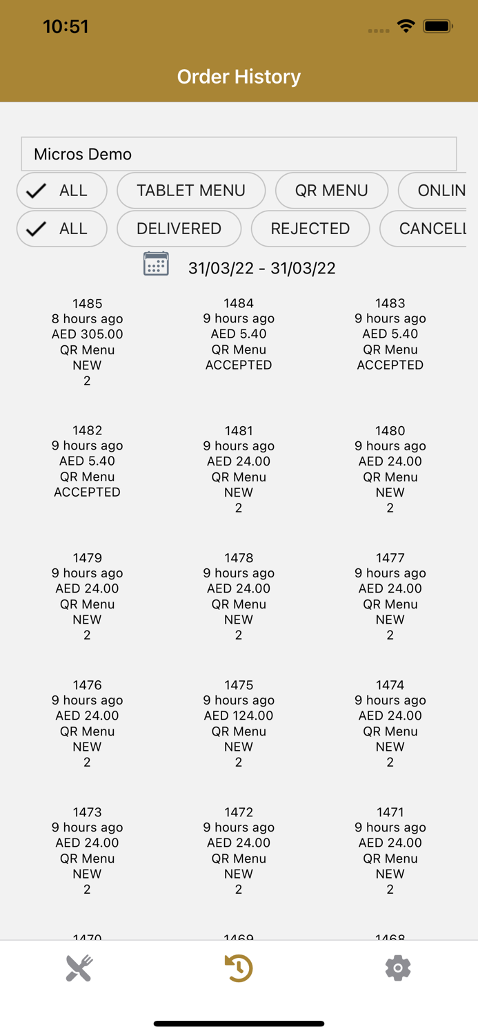 My Menu Chat  Order Panel