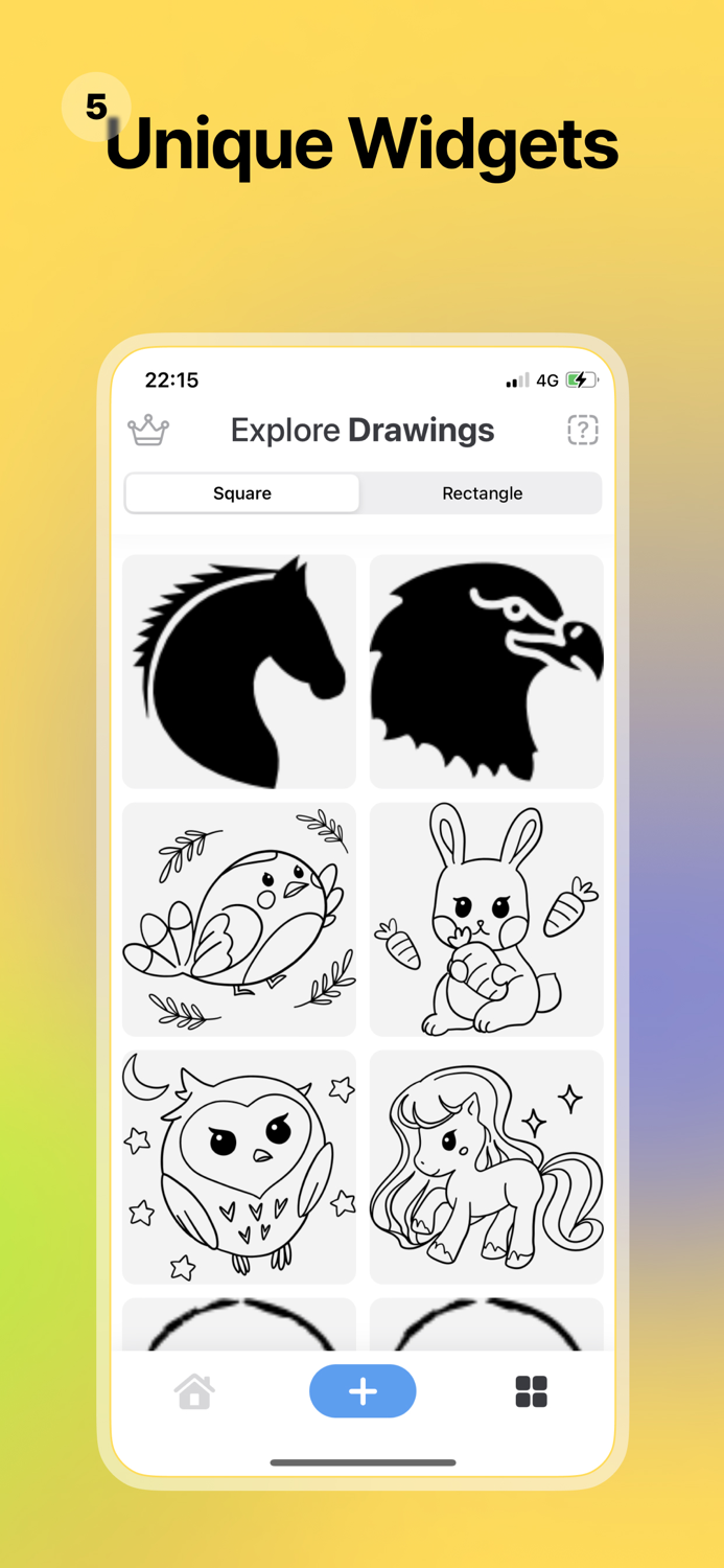 Drawing Lock Screen Widget