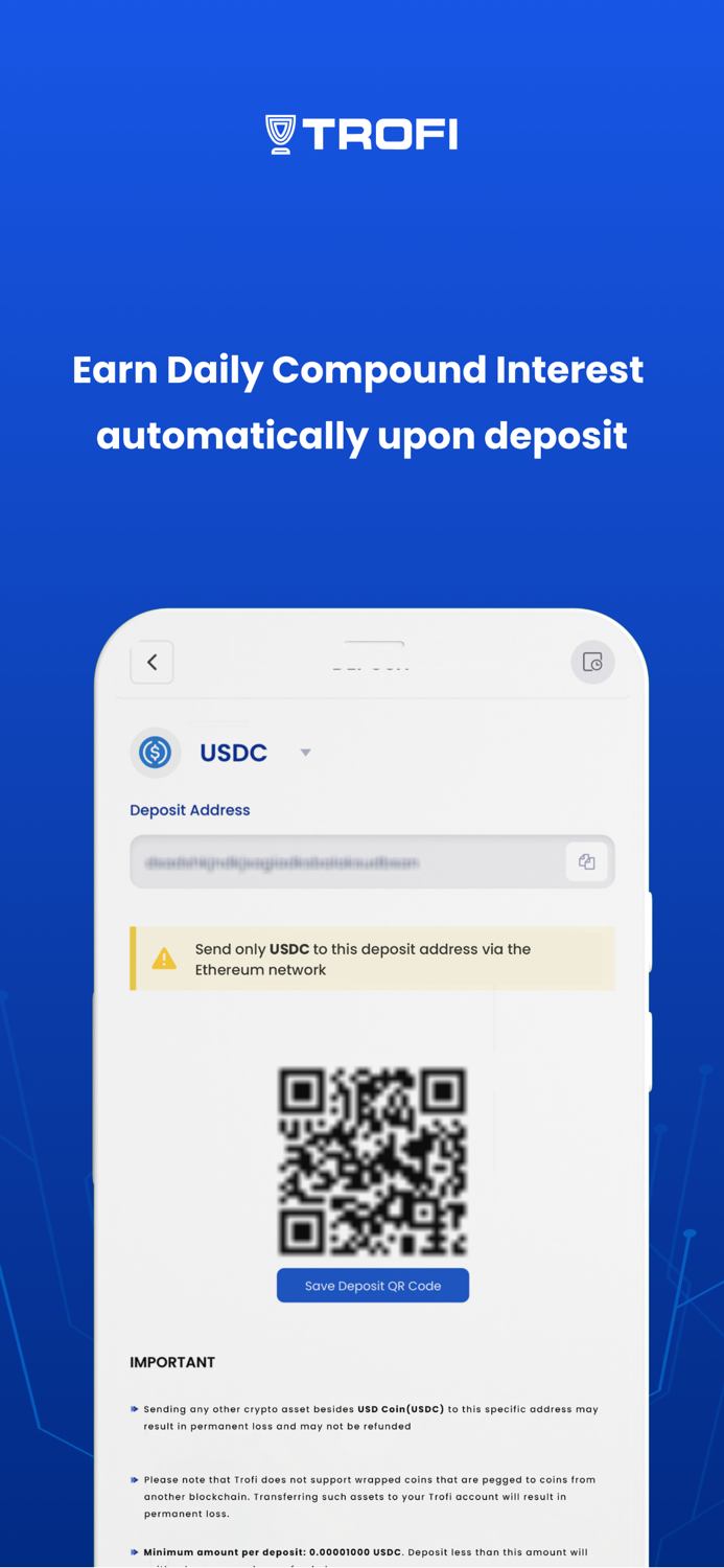 Trofi Earn Interest on Crypto