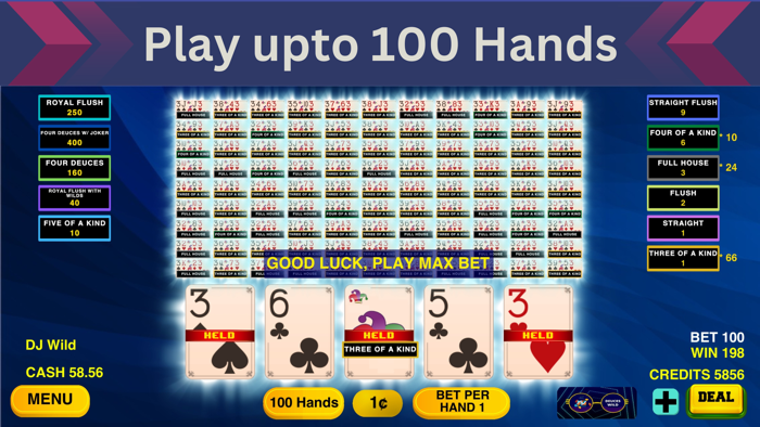 Multi Video Poker Deuces Wild