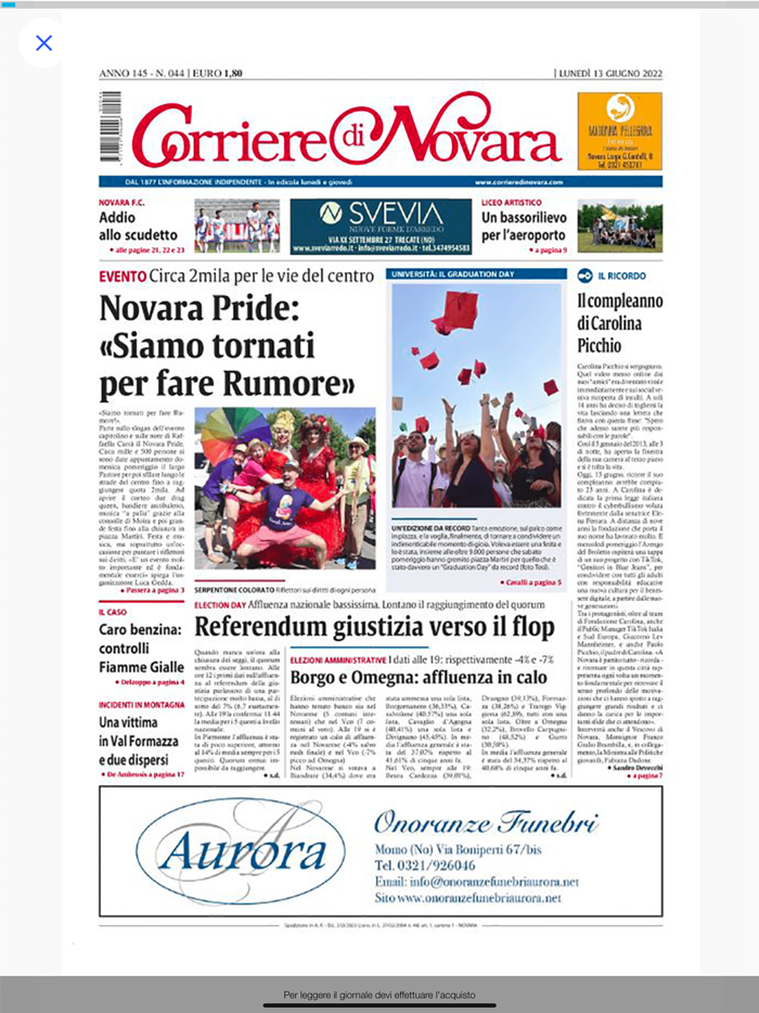Corriere di Novara digitale