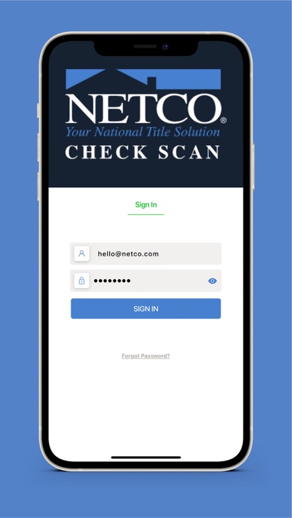 Netco Check Scan App