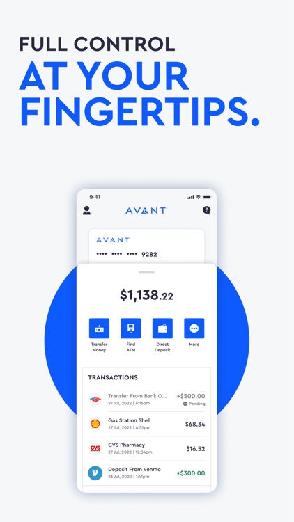 Avant - Mobile Banking¹ screenshot-5