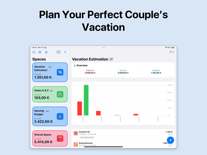 Money Spaces Family Budget