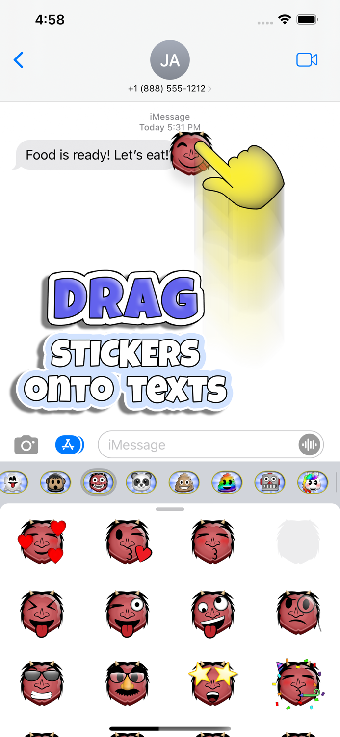 Sticky Moji Ogre Stickers