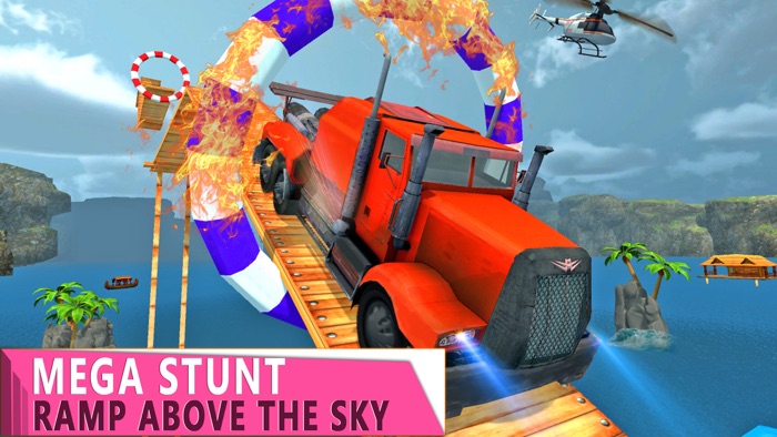 Truck Stunt Jump Driving