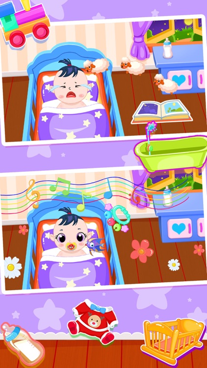 My virtual baby care game