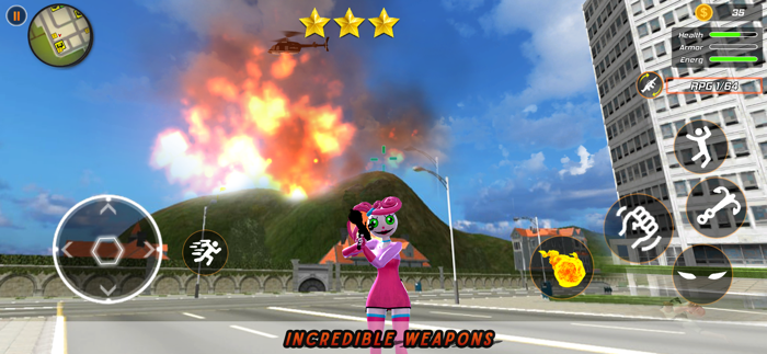 Scary Mommy Flying Rope Hero