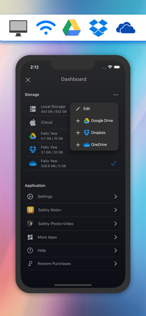 Phone Drive: Screenshot ng Pag-sync ng File Storage