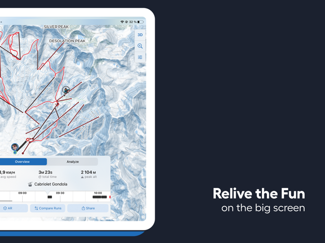 ‎Slopes: Ski & Snowboard Fahren Screenshot