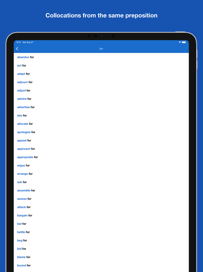 Verb Preposition Collocations