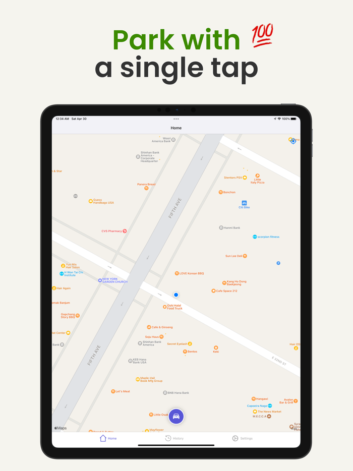 Find My Parked Car Location