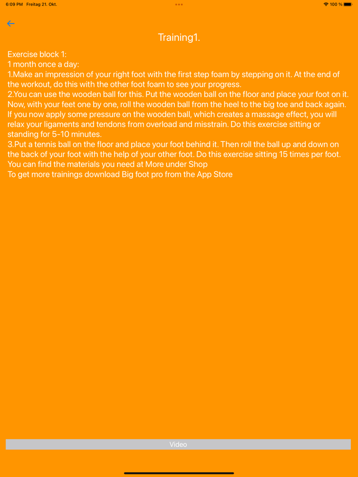 Big foot pro foot-training