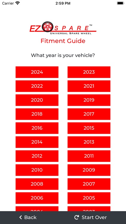 EZ Spare - Fitment Guide