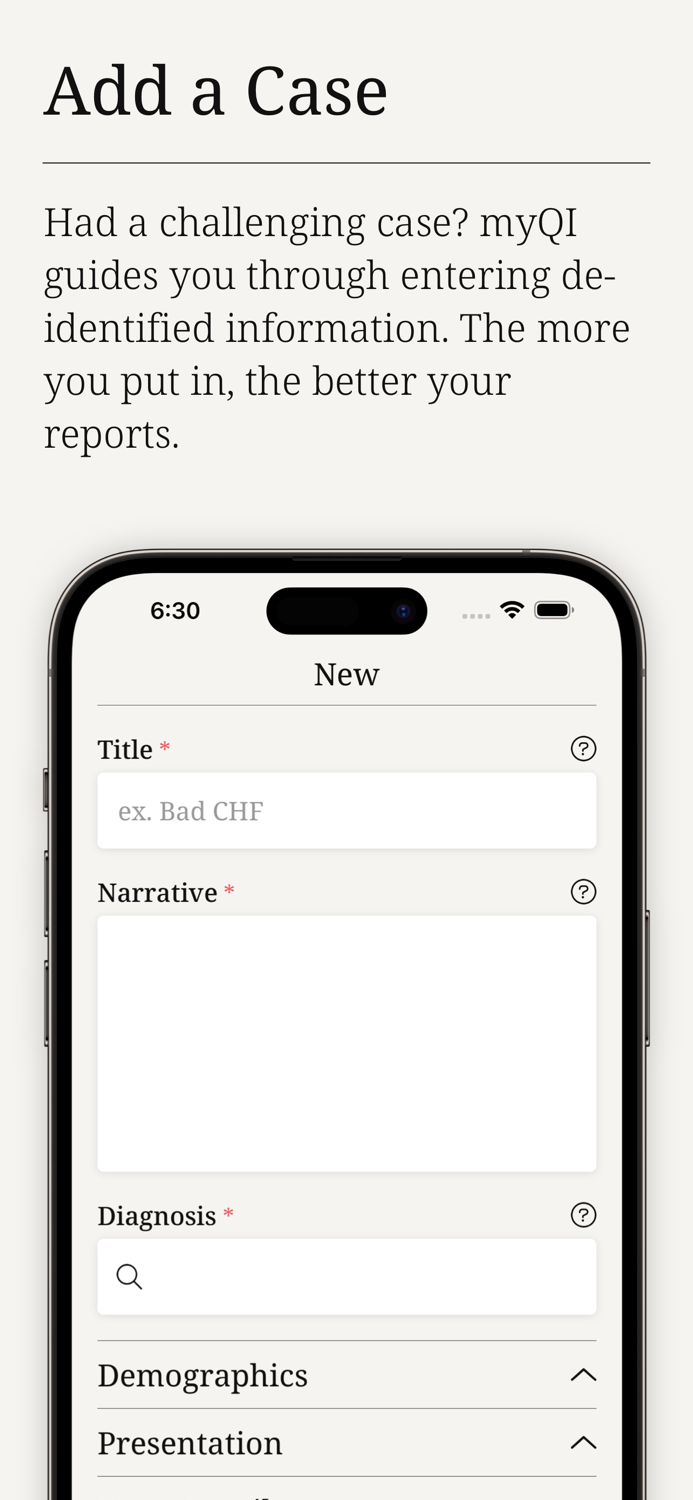 myQI Personalized Medical QI