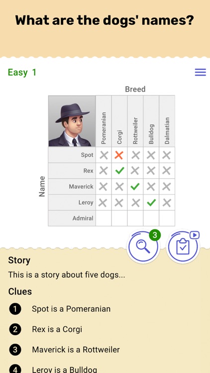 Cross Logic Puzzle Game screenshot-0