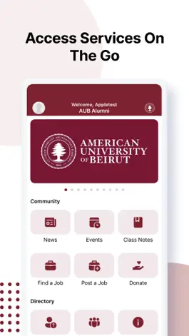 Game screenshot AUB Alumni App mod apk
