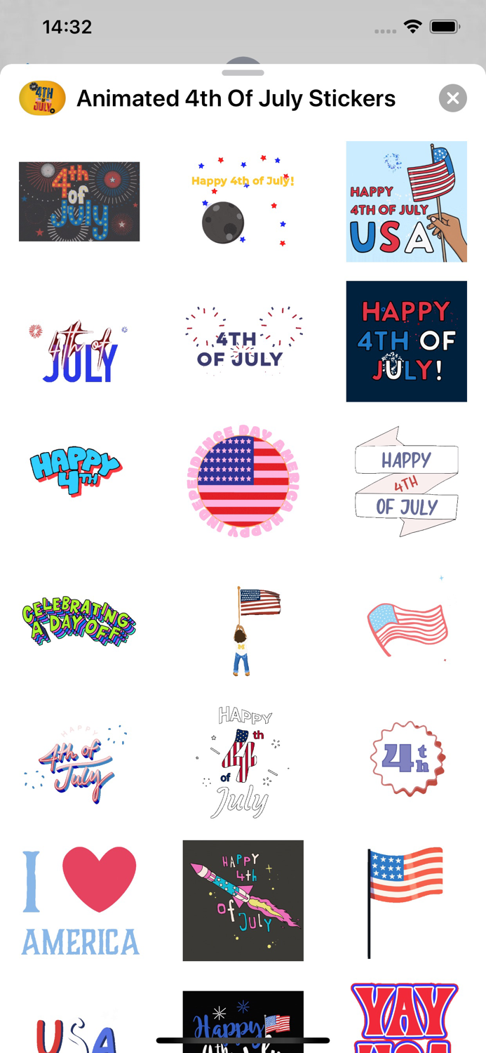Animated 4th Of July Stickers