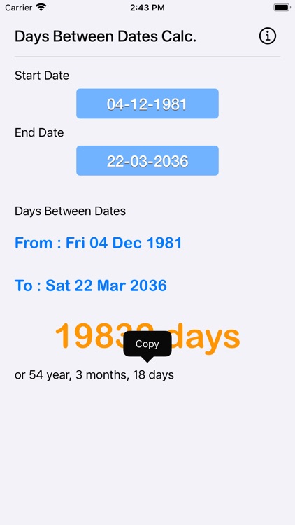 Days Between Dates Calculator screenshot-7