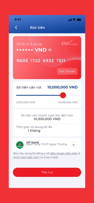 EasyCredit - Ứng tiền