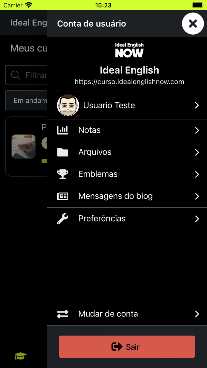 Ideal English Now - Aluno