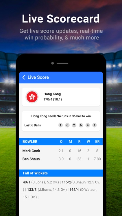 Live Cricket Score - Line Live