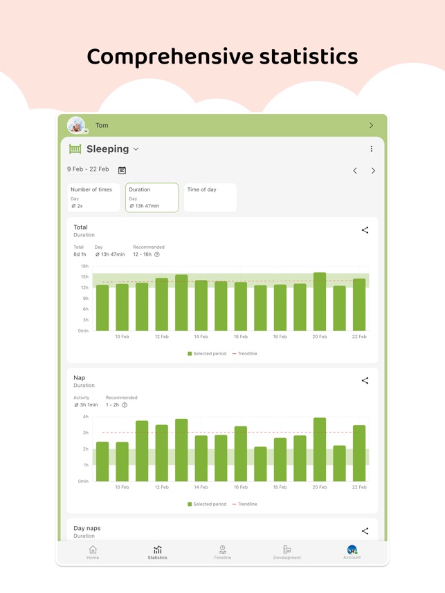 Baby Daybook－Tracker, Schedule