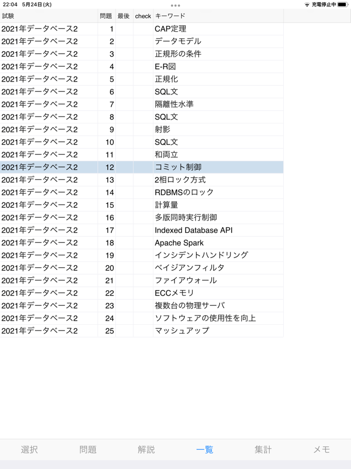 データベーススペシャリスト試験対策