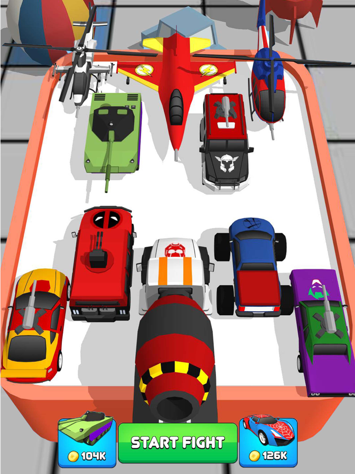 Superhero Car Merge Master