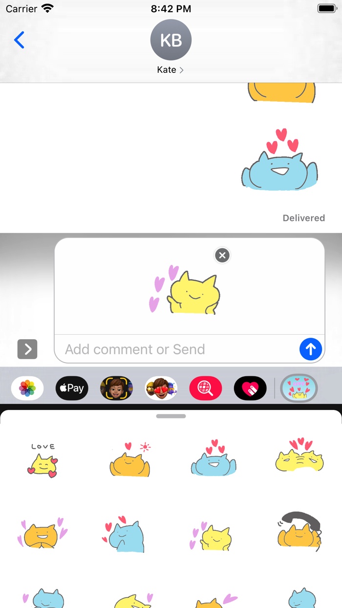 Pretty Cat 2 Stickers pack