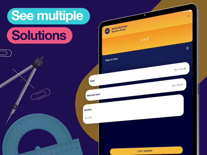 Homework Solver App - Math