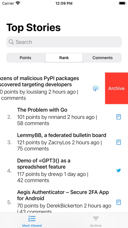 Native Reader for Hacker News