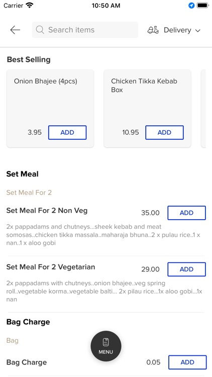 Rice Box Indian Cafe.