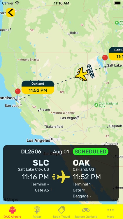Oakland Airport (OAK) + Radar